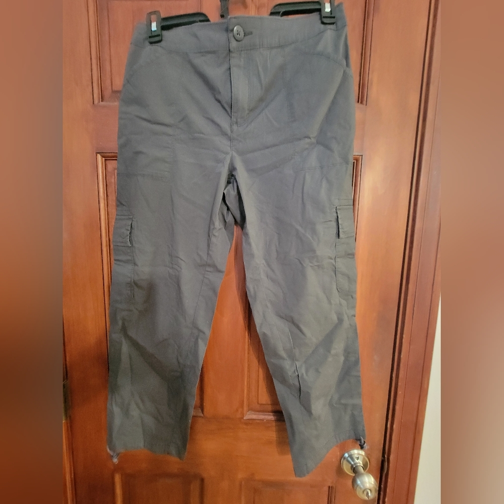 Women's Charcoal Cargo Pants